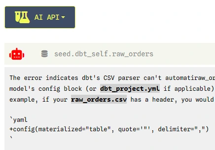 AI Error Rectification